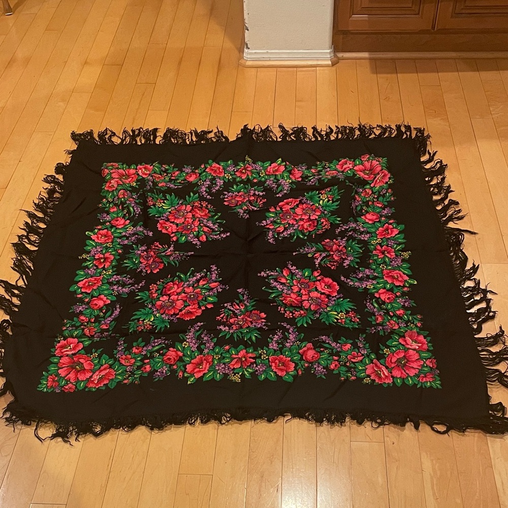Vintage wool shawl